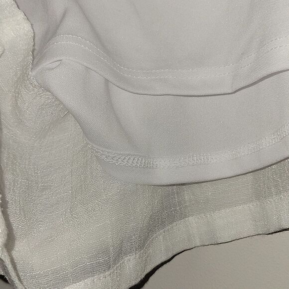 Apt 9 Women's XL White Gauze Smocked Waist Pull On Shorts Flowy Boho NWT - Picture 7 of 8